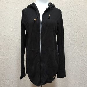 Ten Tree Ivy Cardigan Open Front Waffle Texture